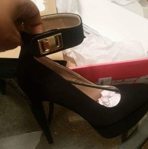 Black Nubuck heels